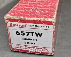 Starrett No. 657TW magnetic base with Flex-O-Post and fine adjustment 657