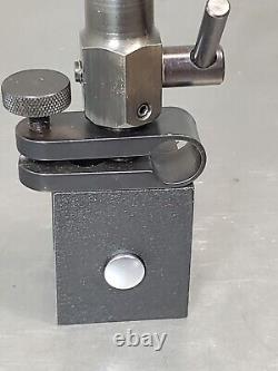 Starrett No. 657TW magnetic base with Flex-O-Post and fine adjustment 657