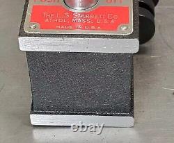 Starrett No. 657TW magnetic base with Flex-O-Post and fine adjustment 657