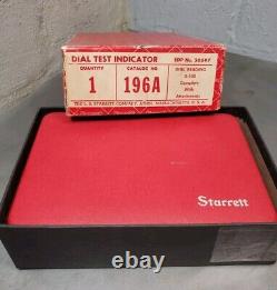 Starrett No. 657TW magnetic base with Flex-O-Post and fine adjustment 657