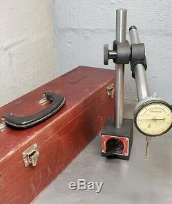 Starrett No. 659 HEAVY DUTY magnetic base with No. 25-341 dial indicator
