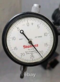 Starrett No. 659 magnetic base with No. 25-131.125 dial indicator with No. 672-2