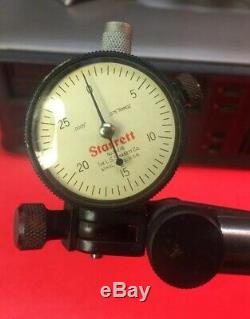 Starrett No. 659 magnetic base with No. 81-236 dial indicator