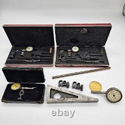 Starrett No. 711 Last Word Dial Test Indicator withCase & Attachments USA Lot