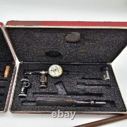 Starrett No. 711 Last Word Dial Test Indicator withCase & Attachments USA Lot