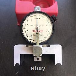 Starrett No 81-111.0001 Resolution. 025 travel Dial Indicator with flat back