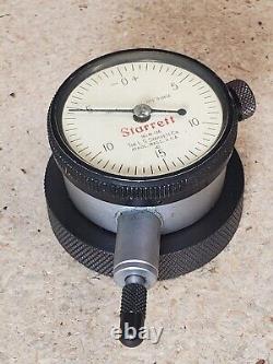 Starrett No. 81-136 dial indicator with No. 676-1 magnetic back Made in U. S. A