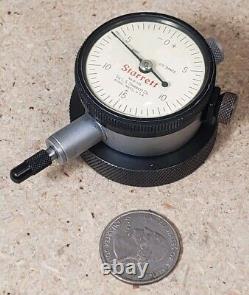 Starrett No. 81-136 dial indicator with No. 676-1 magnetic back Made in U. S. A