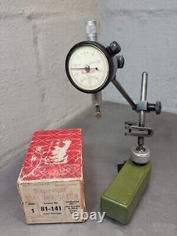 Starrett No. 81-241 dial indicator Miti-Mite magnetic base