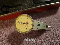 Starrett No. 811 Swival Head Dial Test Indicator. 0005 withAccessories/Case (T1)