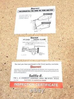 Starrett No. R709ACZ dial test indicator with a dovetail mount. 030 range USA