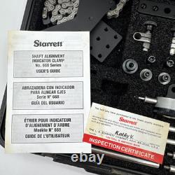 Starrett No. S668CZ shaft alignment set in fitted case