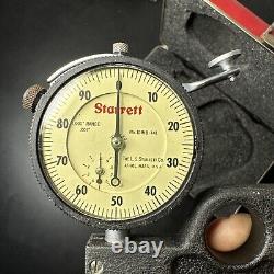 Starrett Portable Handle Dial Indicator Thickness Gage Comparator Machinist