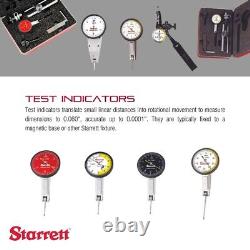 Starrett R709ACZ Dial Test Indicator with Dovetail Mount. 030-inch Range