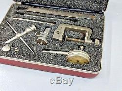 Starrett Rear Plunge Dial Indicator No. 196 With Attachments and Case, Machinist