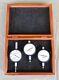 Starrett S253Z Dial Indicator Set 25-111 25-131 25-441 Beautiful In Wooden Box