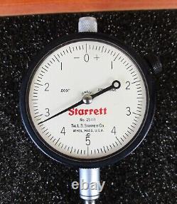 Starrett S253Z Dial Indicator Set 25-111 25-131 25-441 Beautiful In Wooden Box