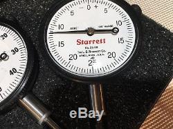 Starrett S253z Dial Indicator Set. 025.125, and 1.0 Range