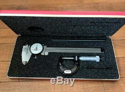 Starrett S909Z Basic Precision Measuring Tool Set Dial Indicator Micrometer Rule