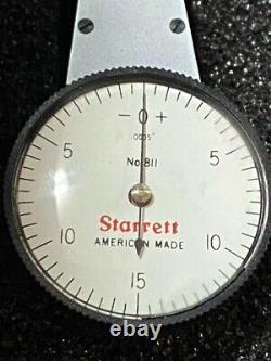 Starrett Swivel Head Dial Indicator 811-5CZ Machinist Tool