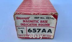 Starrett USA 657AA Magnetic Base Dial Indicator Holder Free Shipping