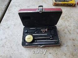 Starrett Universal Dial Indicator Set, No. 645, Back Plunger with Case & Box