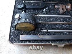 Starrett Universal Dial Indicator Set, No. 645, Back Plunger with Case & Box