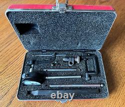 Starrett Universal Dial Indicator Set, No. 645A, Back Plunger with Case & Box