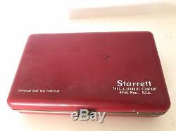 Starrett Universal Dial Test Indicator No. 196 Original Hard Case GOOD CONDITION