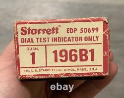 Starrett Universal Dial Test Indicator No's. 196 and 196M New In Box