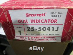 Starrett dial indicator Modeel 25-5041J range 0 5, 3/8 stem diamter