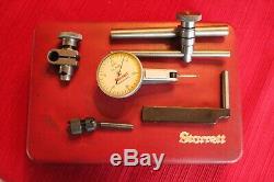 Starrett dial test indicator set no 709A. 0005 in excellent condition