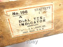 Test Indicator Set, L. S. Starrett Dial Test Indicator (. 001) No. 196 Set, USA