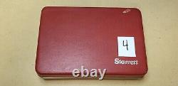 Used-Starrett 196A1Z Dial Test Indicator Kit Universal Back Plunger with case USA