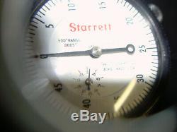 VINTAGE STARRETT 25-431 DIAL INDICATOR With MAGNETIC BASE and INDICATOR HOLDER