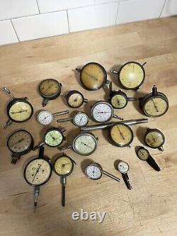 Vintage Dial Indicators Federal, Starrett, Randall Stickney, Ames And More READ