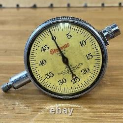 Vintage L. S. S Starrett Dial Indicator No. 25-E 0-50 Works Good Made In USA
