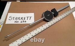 Vintage LS Starrett Large Dial Jeweled Indicator No. 656 / 6041 6 Inch Range