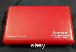 Vintage STARRETT 196A Universal DIAL INDICATOR SET Machinist Tool Case & Box