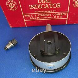 Vintage STARRETT 25-111S BRIDGPORT Dial Indicator excellent original Machinist