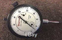 Vintage STARRETT (Athol, Mass.) No. 25-631J Dial Indicator 0 to 1 IN 0-50-0 ST3