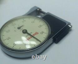 Vintage STARRETT Dial Indicator Pocket Gage Micrometer 1010 Nice