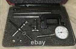 Vintage Starrett 196 Dial Indicator Set with Attachments and Original Case