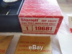 Vintage Starrett 196 Series Indicator 196B1 withBack Plunger