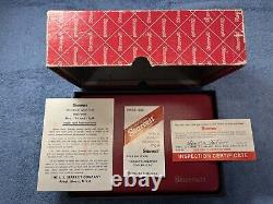 Vintage Starrett 196A1Z Back Plunger Dial Test Indicator Complete In Case withBox