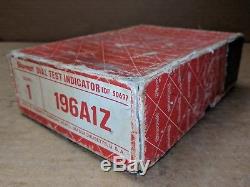 Vintage Starrett 196A1Z Universal Back Plunger DIAL TEST INDICATOR Kit +Box Case