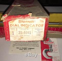Vintage Starrett 25-4041 Dial Indicator