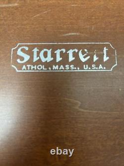 Vintage Starrett 25-611 Dial Indicator With Stand And Box