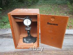Vintage Starrett 25-611 Dial Indicator With Stand & Box