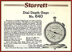 Vintage Starrett 644-441 Dial Indicator Depth Gage Custom Base YouTube Revival